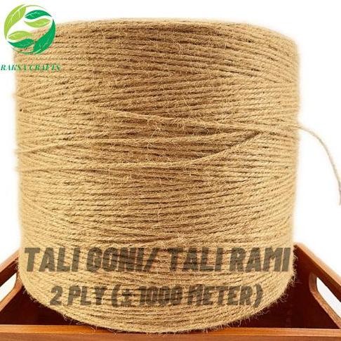 

Tali Goni/ Rami 2 Ply 1000 Meter Untuk Kerajinan Tangan Dekorasi Diy Co