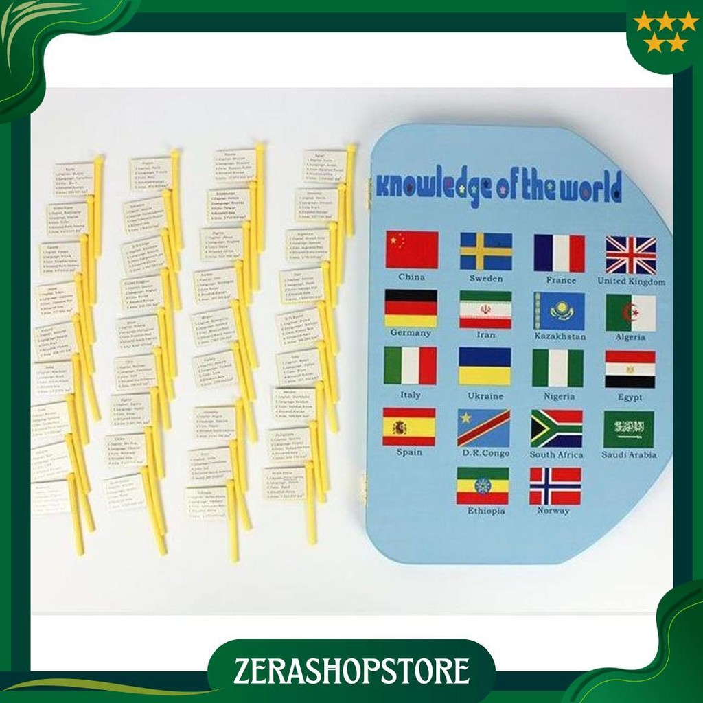 

Wd Map Of The World English / Knowledge Of The World / Peta Dunia / Peta Bendera Kayu Mw02 Promo 4.4