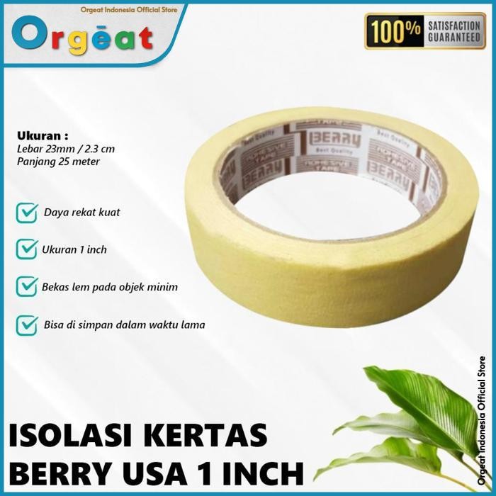 

OGT - ISOLASI KERTAS MASKING TAPE BERRY 23MM 23M