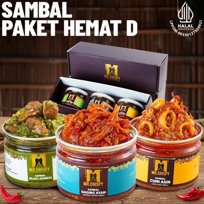 

Sale Paket Sambel Hemat D Mr.Crispy(Kotak Hmpers)