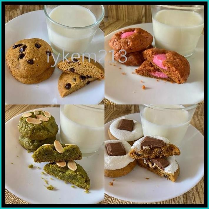 

SOFT COOKIES ( MIN ORDER 5PC MIX VARIAN) BELI 7 GRATIS 1PC BROWNIES OVAL
