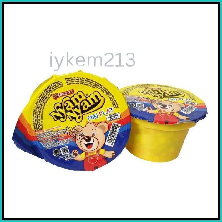 

NYAM NYAM FUN PLAY 11GR ARNOTTS CEMILAN ANAK COKELAT CHOCOLATE NYAMNYAM MAKANAN RINGAN GROSIR MURAH SNACK 11 GRAM