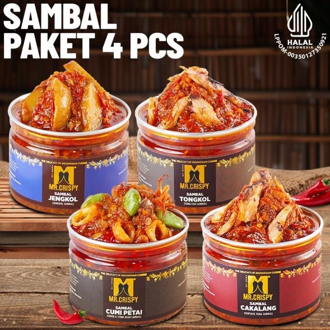 

Sale Paket Sambal Mr.Crispy/Paket Sambal 4 Pcs