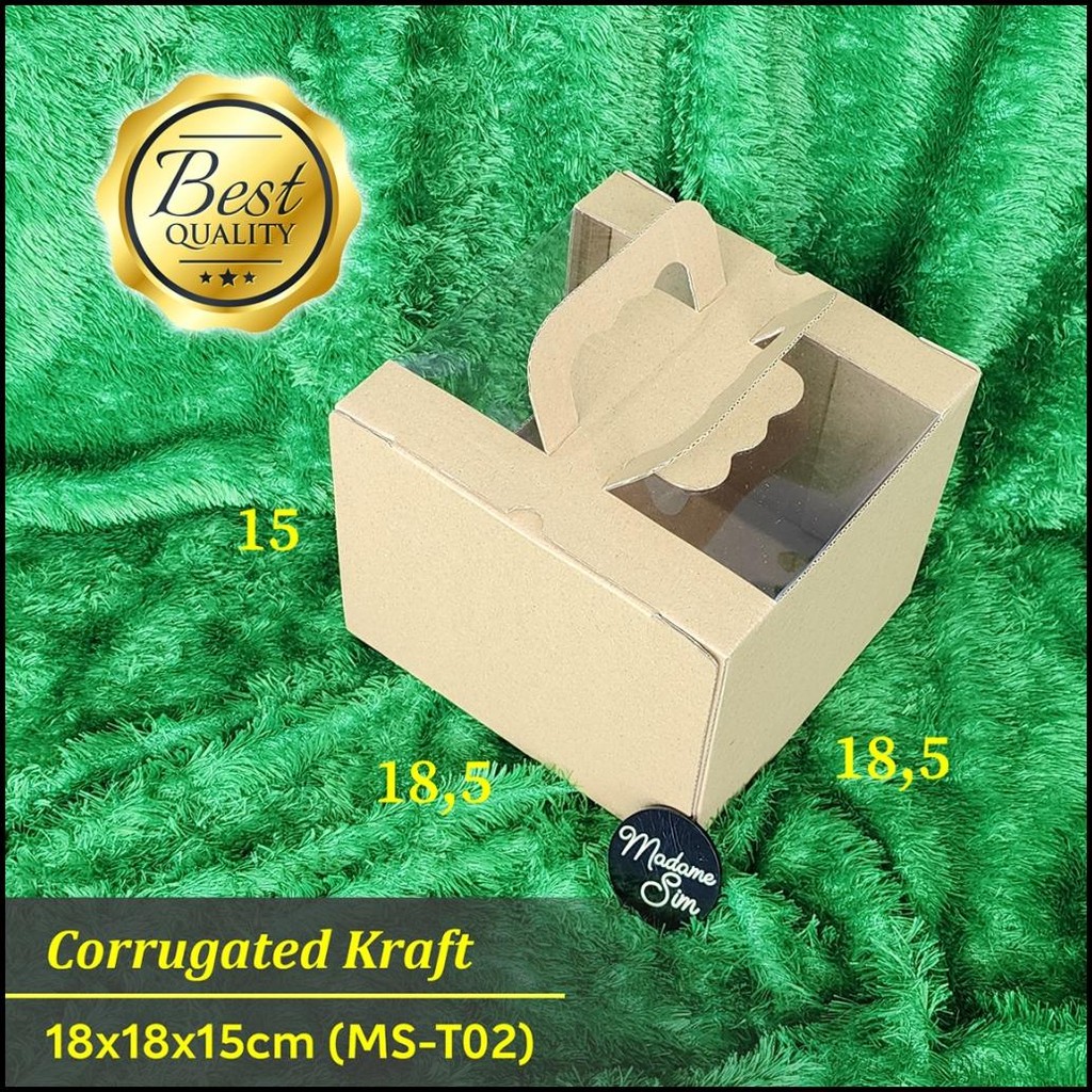 

Ready Dus Kue - Cake Box - Gift Box - Kotak Kado 18X18X15 - Ms-T02 (Isi : 10 Pcs) {Terlaris|Best Seller}
