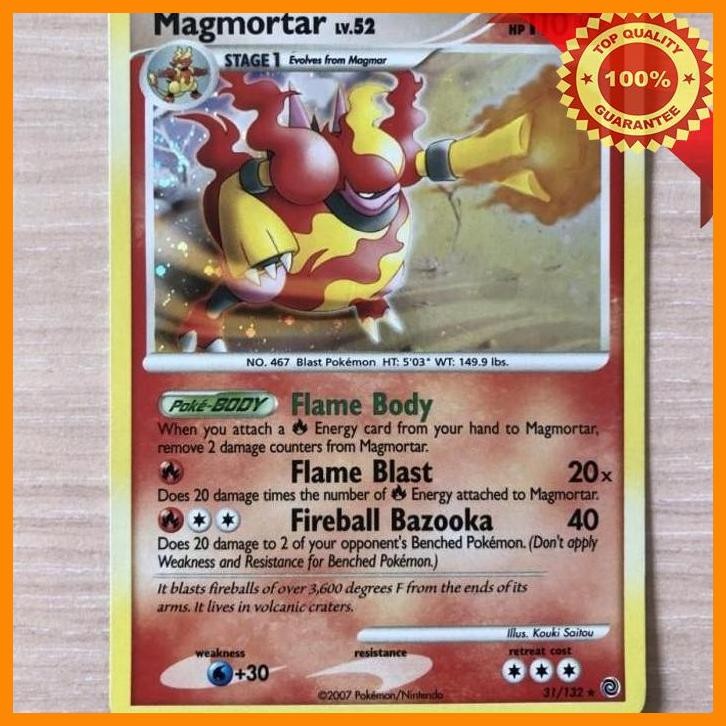 [WES] MAGMORTAR 31/132 HOLO RARE THEME DECK POKEMON TCG CARD CHARIZARD MEW