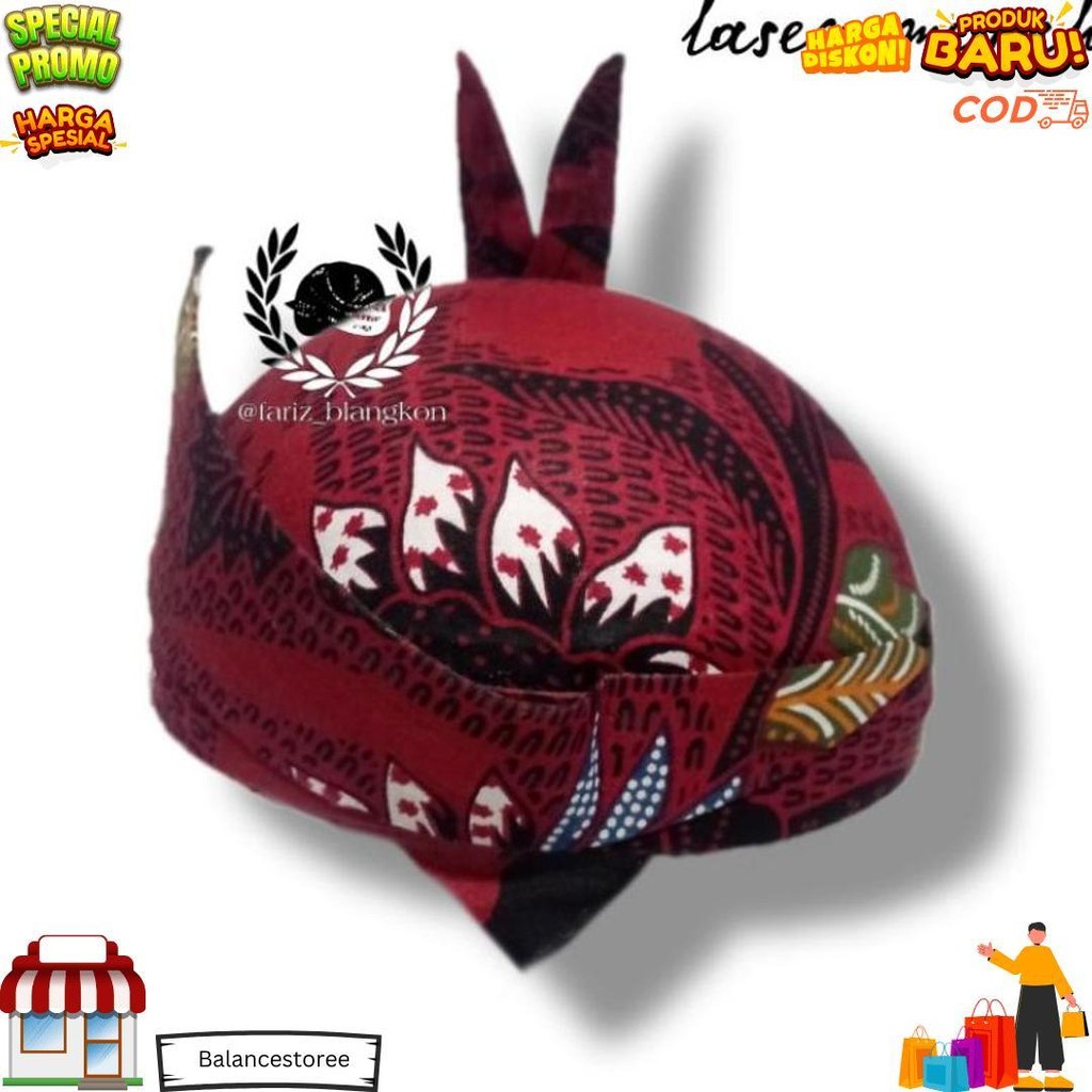 Udeng Cak Surabaya / Blangkon Surabaya / Udeng Tari Remo Sale