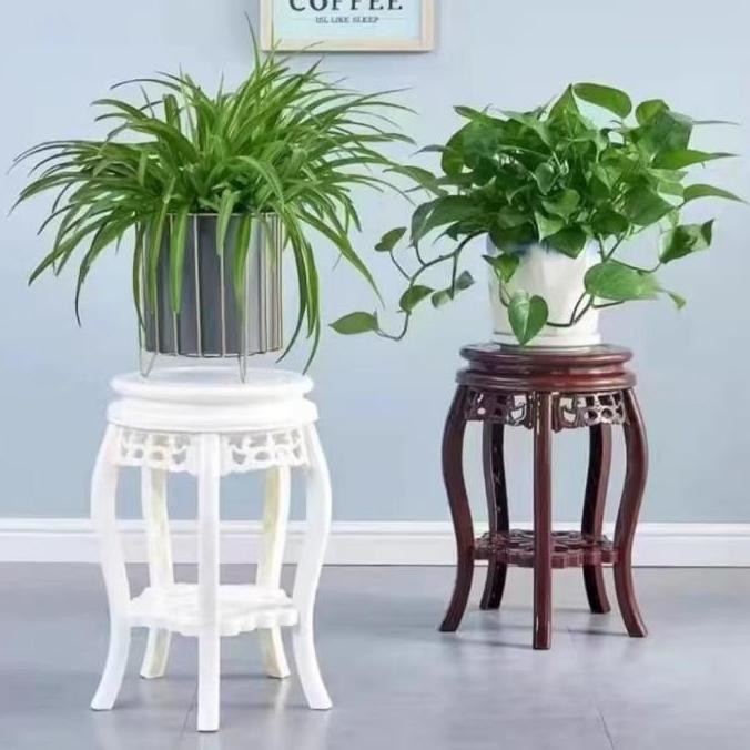 Rak Pot Bunga Rak Pot Hias Plastik Standing Rak Pot Minimalis