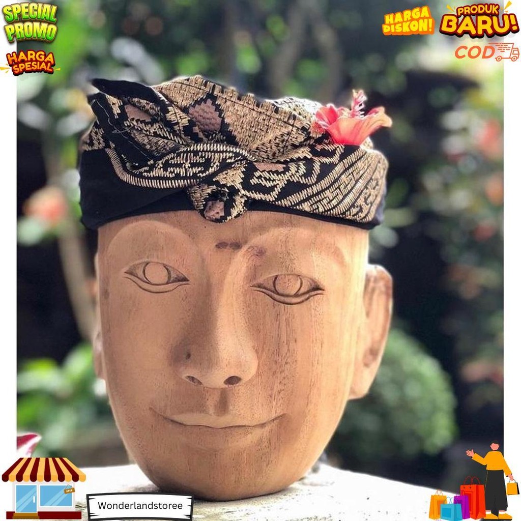 Udeng Semi Songket/Bordir Benang Songket Banyumas Janggar Nayah/Model Penasar Gratis Ongkir