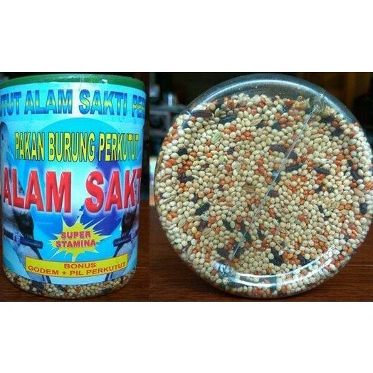 dh-68 HRN-813 PERKUTUT ALAM SAKTI 1 TOPLES PAKAN MAKANAN BURUNG PERKUTUT KUTUT CAMPURAN LENGKAP MILE