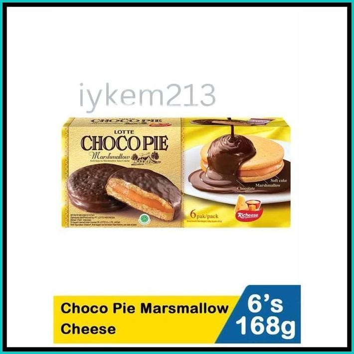 

LOTTE CHOCO PIE MARSHMALLOW & LOTTE CHOCO PIE CHEESE ISI 6//HARVESTMART