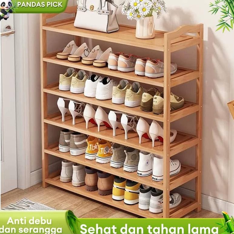 RAK SEPATU KAYU/RAK SEPATU SEDERHANA/RAK PENYIMPANAN/RAK KAYU SERBAGUNA/LEMARI SEPATU MULTIFUNGSI AS