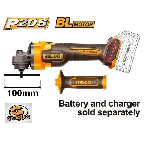 Gerinda Cordless 4" Brushles INGCO CAGLI21104 - Cordless Angle Grinder murah