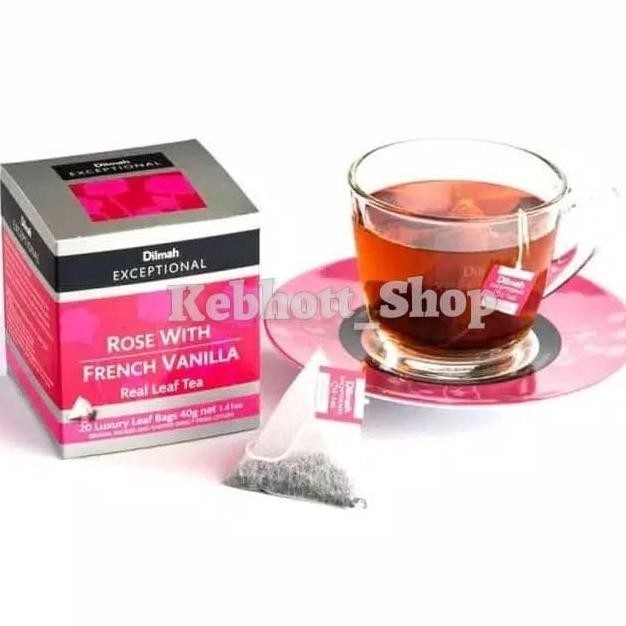 

Sale Dilmah Exceptional Rose French Vanilla Real Leaf Tea 40Gr | Teh Vanila