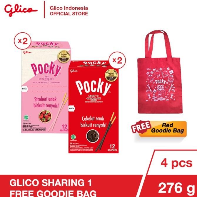 

Promo Glico Sharing 1 Free Red Goodiebag
