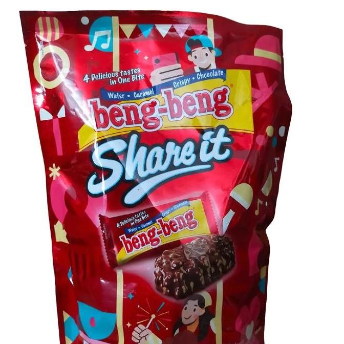 

Grosir Beng Beng Share It Festive Per Dus Isi 6 Pouch (1 Pouch Isi 25Pcs) Camilan Wafer Cokelat Snack - Food, Cemilan Manis