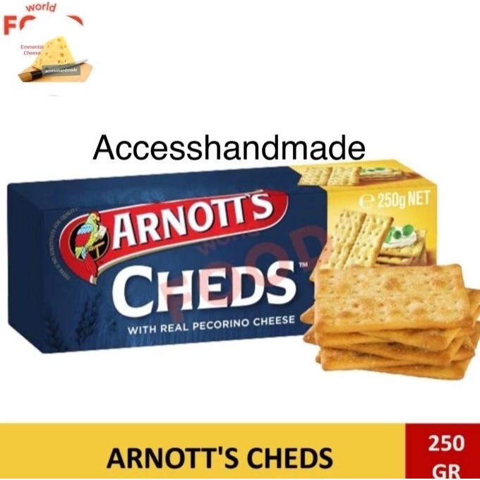 

Sale Promo Arnotts Cheds Pecorino Cheese Biscuit Keju Import Pekorino Ched Cracker Biskuit Gurih Enak 250Gr