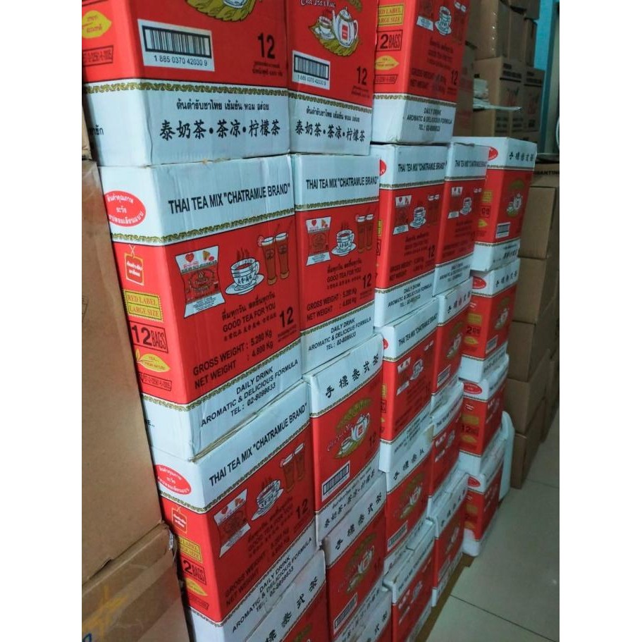 

Grosir Thai Tea Chatramue 400 Gram X 12 Pcs (1 Dus)