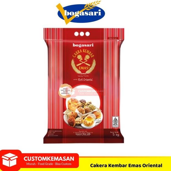

Grosir Bogasari Cakra Kembar Emas Roti Oriental 5Kg / Cakra Kembar Emas Roti Oriental / Tepung Terigu 5 Kg / Tepung Terigu Serbaguna / Tepung Bogasari / Terigu Cakra Kembar