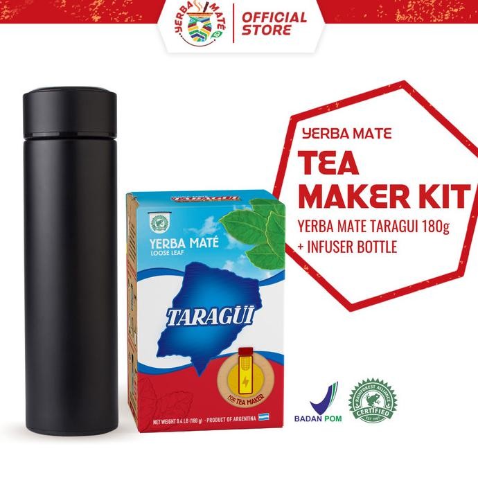 

Murah Taragui Yerba Mate Tea Maker 180G + Infuser Bottle Set