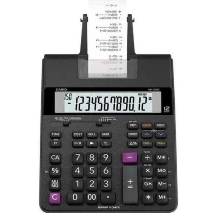 

er-90 fj-44 Casio HR-150RC 12 Digit - Kalkulator Print Struk/Calculator Printing 150 RC Berkualitas Viral