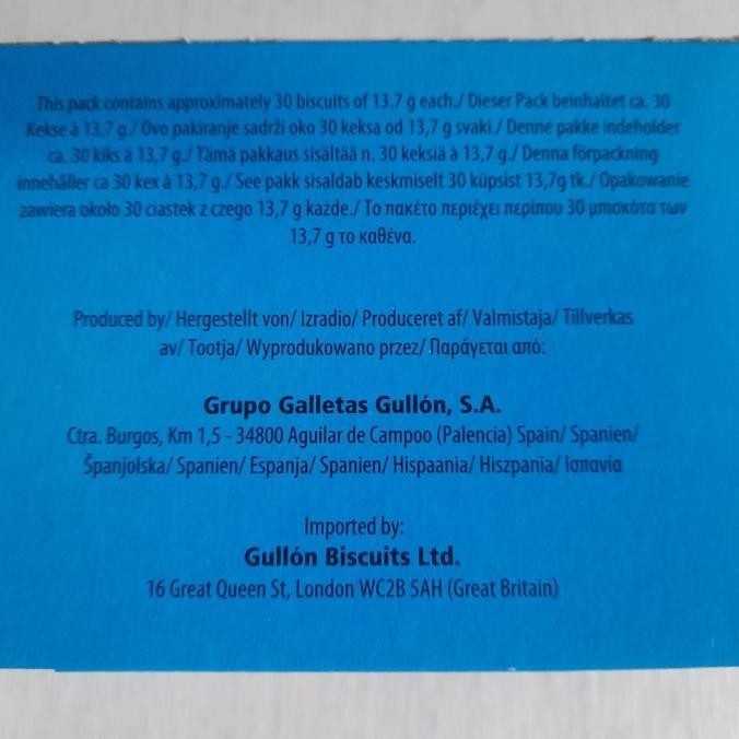 

Sale Gullon Oaty Biscuits No Sugar 410G. Biskuit Oat Tanpa Gula. Sugar Free