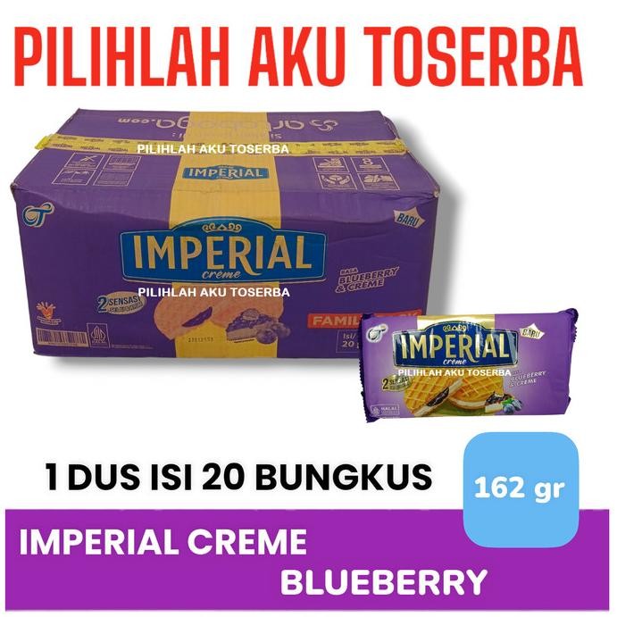 

Grosir Imperial Cream Blueberry Family Pack 162 Gr - ( Harga 1 Dus )
