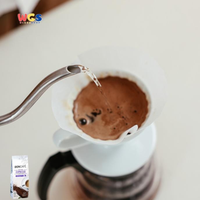 

Grosir Boncafe Espresso 100% Pure Gourmet Arabica Ground Coffee 200G - Kopi Bubuk