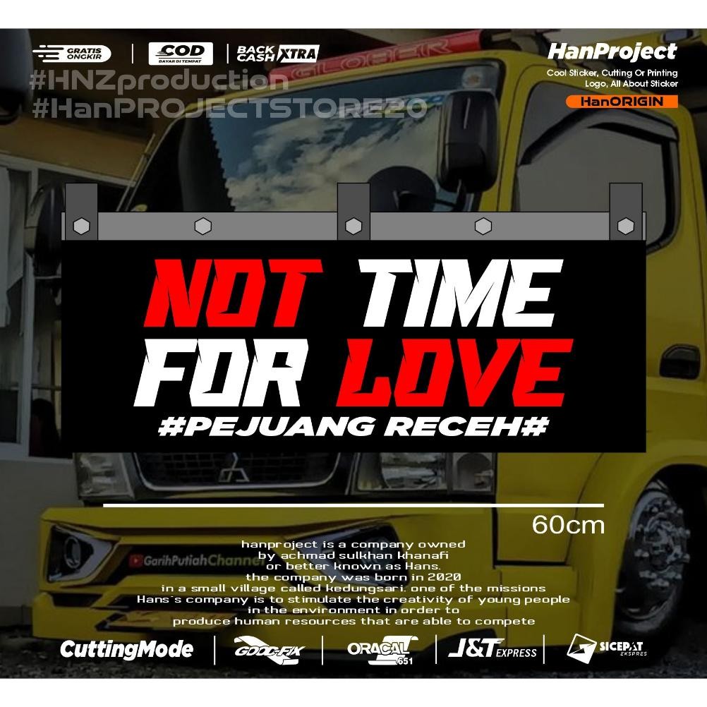 

ede-78 ukd- STICKER CUTTING KEPETAN TERBARU NOT TIME FOR LOVE ORIGINAL PRODUCT BY HANPROJECTSTORE Sale Premium