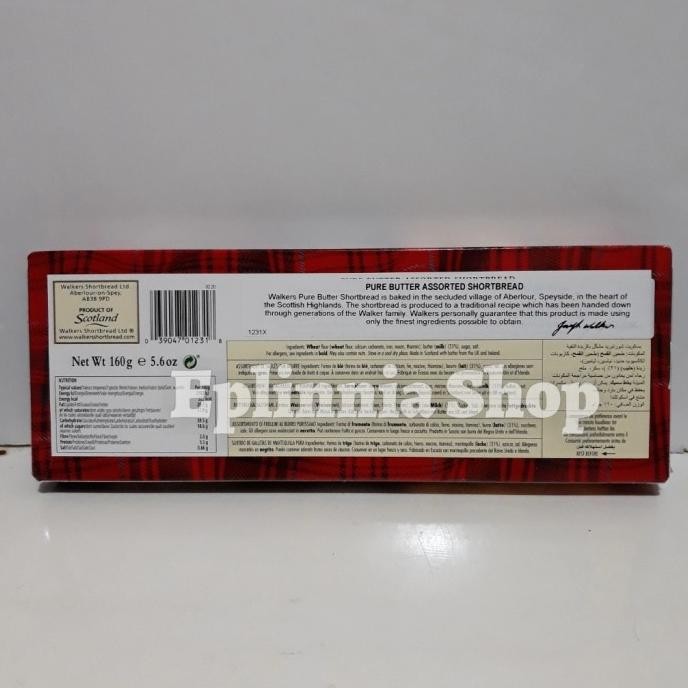 

Promo Walkers Pure Butter Assorted Shortbread 160Gr