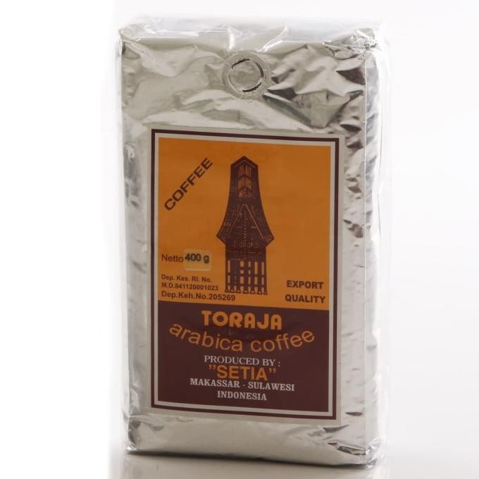 

Grosir Kopi Toraja Arabika Blend 400 Gram (Kopi Bubuk Halus)