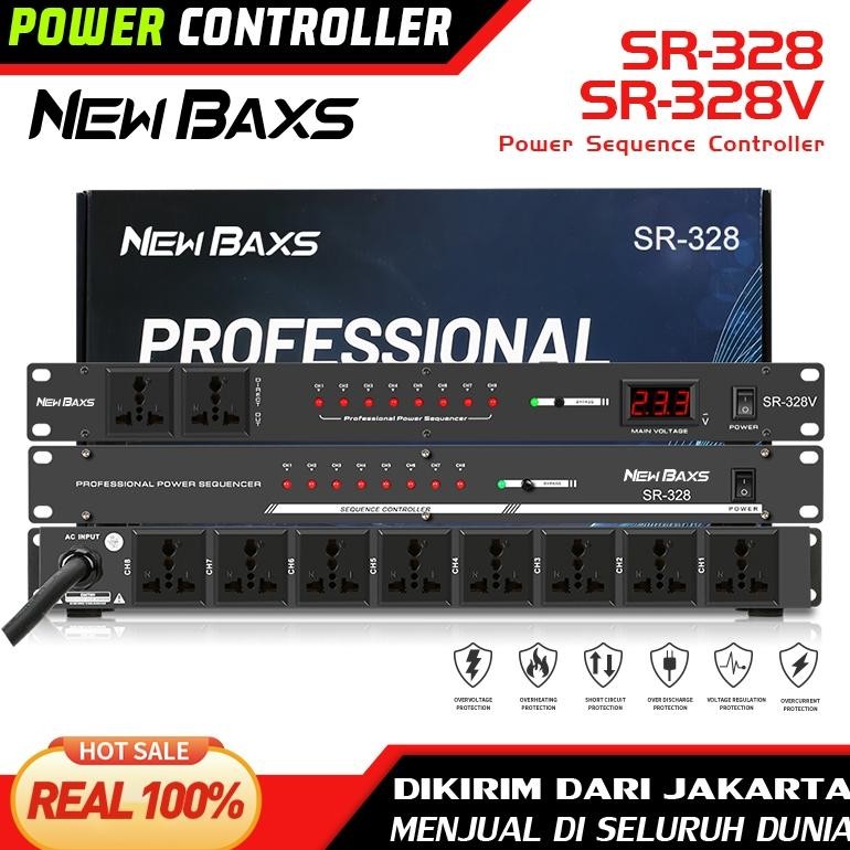 NEW BAXS Pengurus kuasa SR-328/SR-328V 8-channel 40 amp power controller Audio system power ting is 