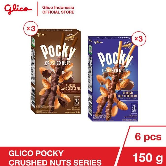 

Promo Glico Pocky Crushed Nut Series