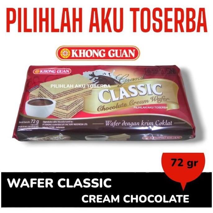 

Promo Khong Guan Wafer Classic Chocolate 72 Gr - ( Harga 1 Dus )