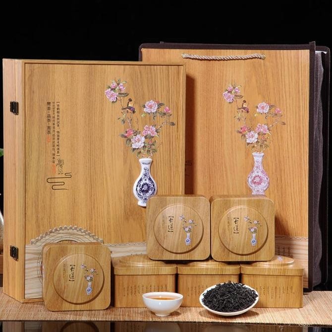 

Grosir Chines Tea Gift Dahongpao Premium 6 Box 500Gr Da Hong Pao
