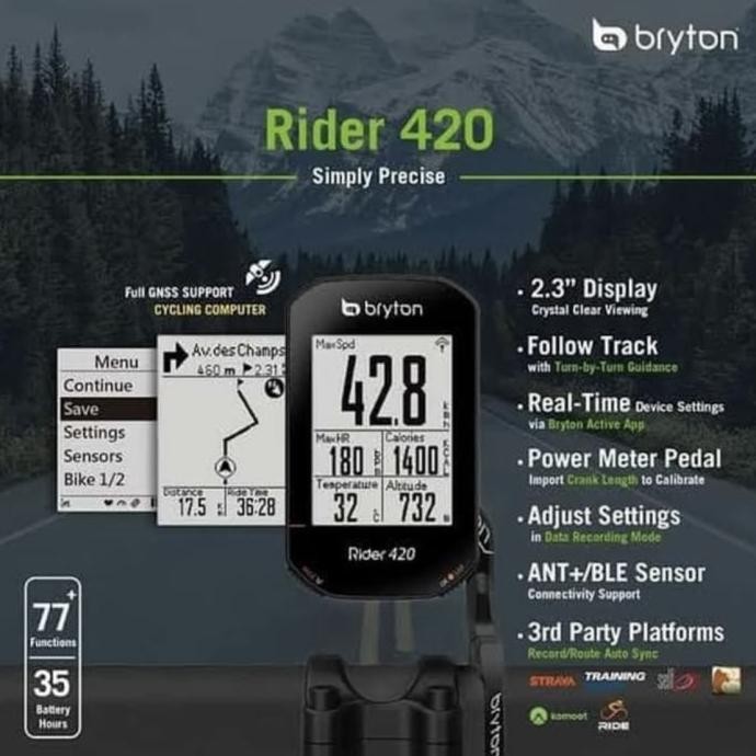 SPEEDOMETER SEPEDA BRYTON 420 PAKET 3 SENSOR BRYTON