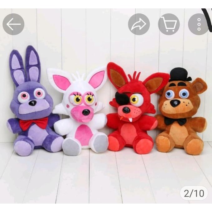 Boneka Fredys FNAF mainan FiveNight AT Fredy Scurity Breach nUg
