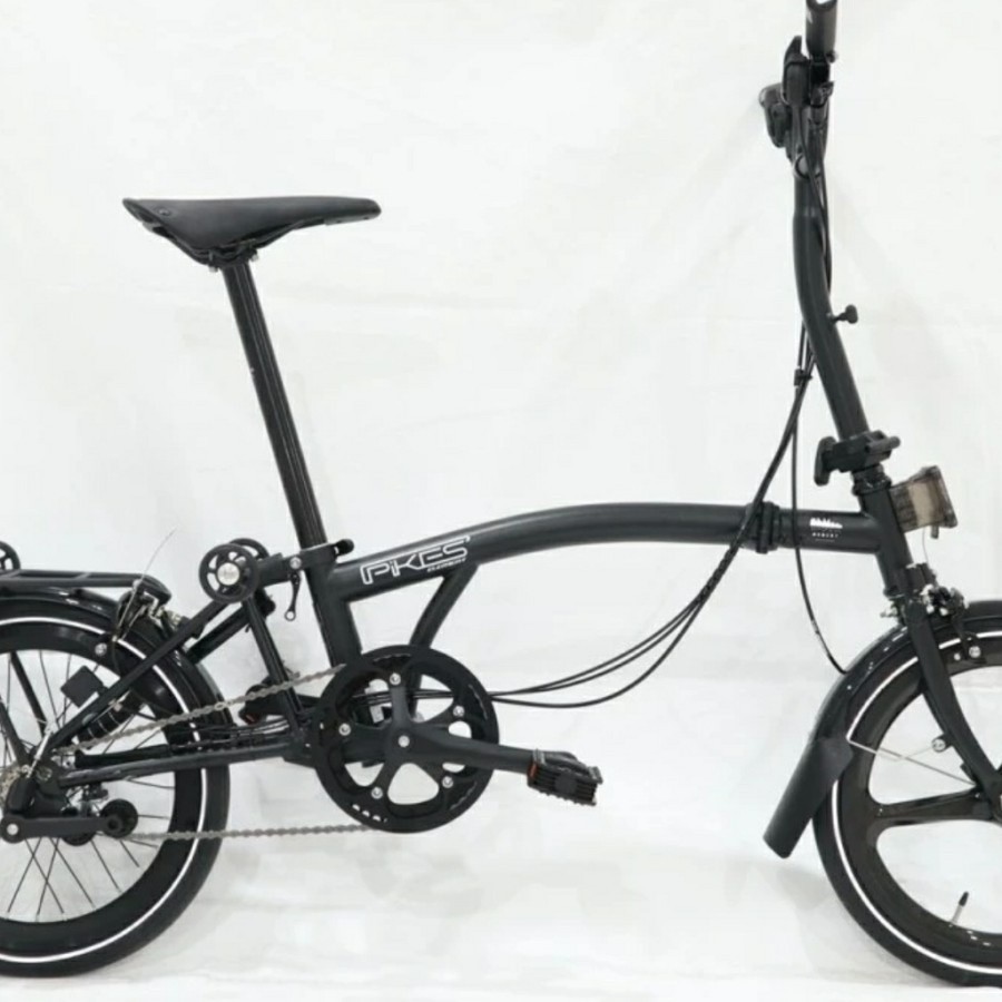 Element  Sepeda Lipat  Edisi Pikes Gen 2  9 Speed Vermont Sand Black  16" Velg Carbon