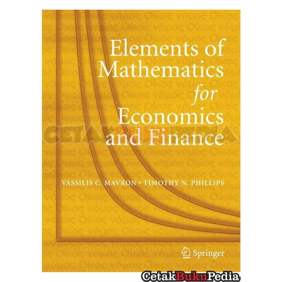 Fisik Elements Of Mathematics Economics Finance