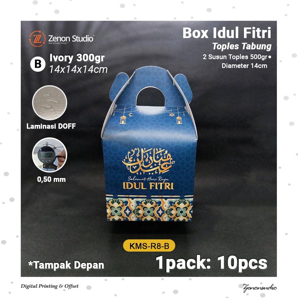 

[10pcs] Gable Box Idul Fitri Box Ramadan 14x14x14cm Hampers Gift Toples Kue Lingkaran Ver2