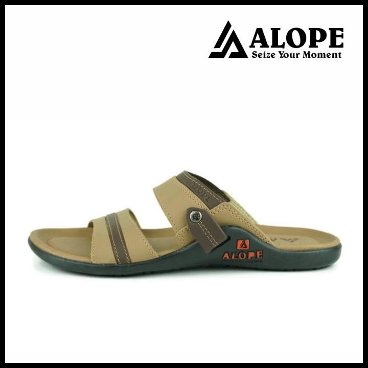 Terlaris Alope - Sandal Selop Alope H 6 Sandal Pria Sendal Kulit Sandal Cowok Good Quality
