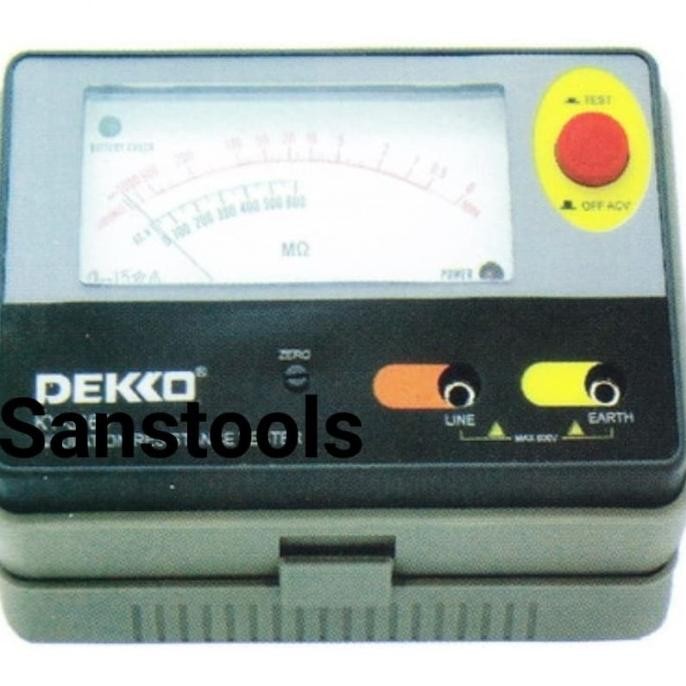 Dekko ky3165 analog insulation tester alat megger mirip kyoritsu 3165