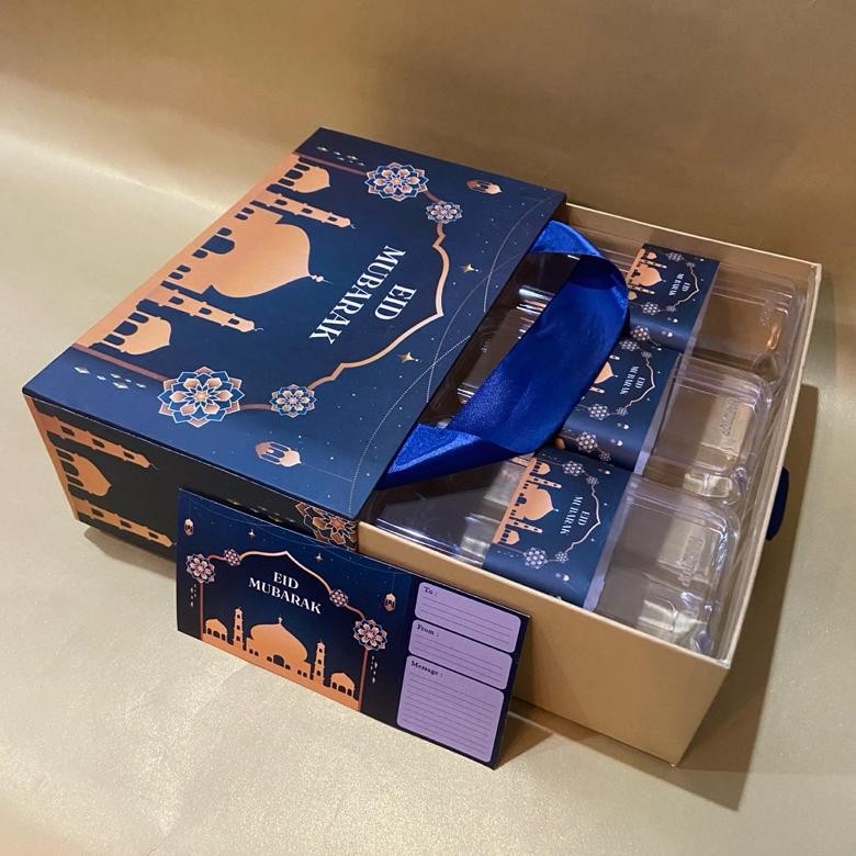 

BOX LEBARAN KUE KERING | HARDBOX ISI 3 TOPLES IDUL FITRI | HAMPERS EID MUBARAK