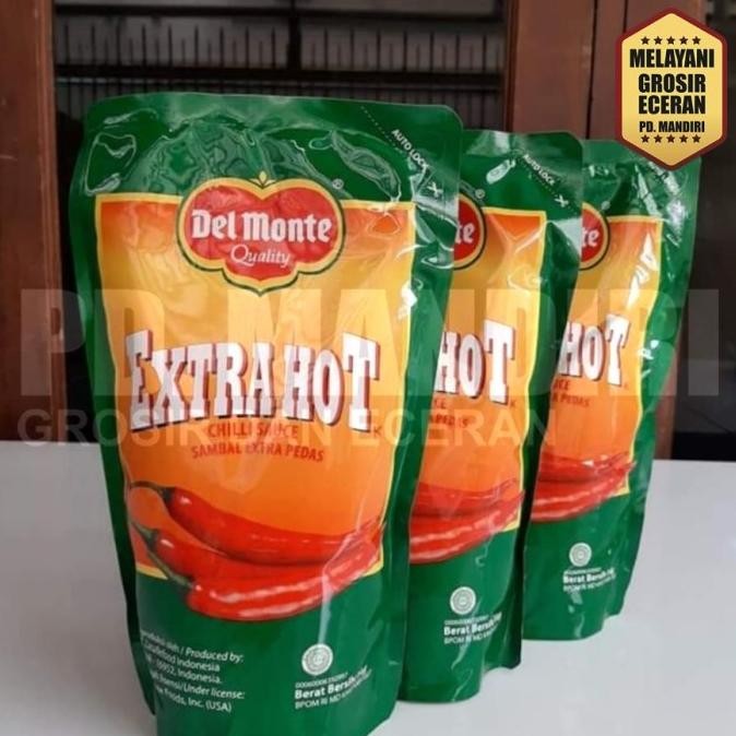

DELMONTE EXTRA HOT 1KG / 1 KG / SAUS SAMBAL PEDAS / POUCH / DEL MONTE nUg