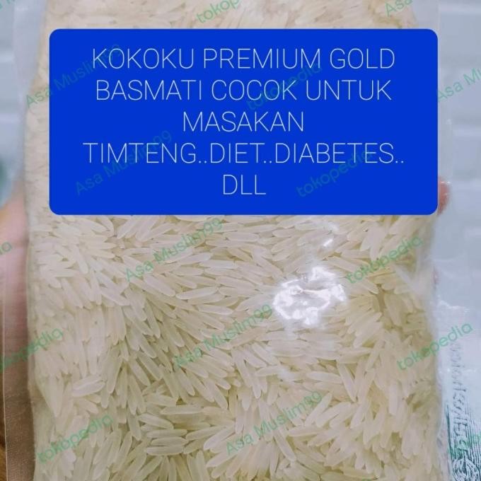 

beras basmati kokoku premium gold 1kg / beras kokoku supersella nUg