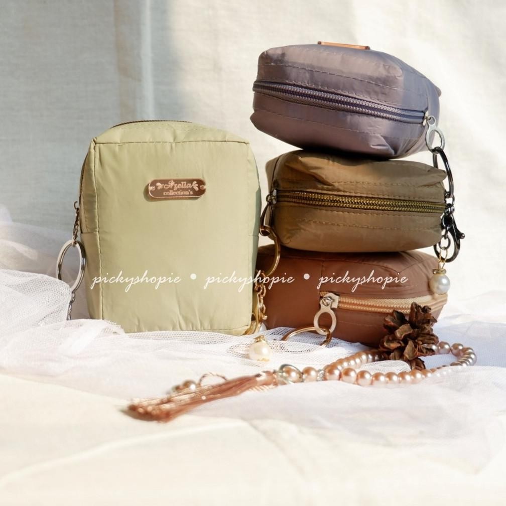 Lnb-1217 Mukena Traveling Mini Pouch 2In1 Parasut Terkecil Dewasa Azella By Pickyshopie