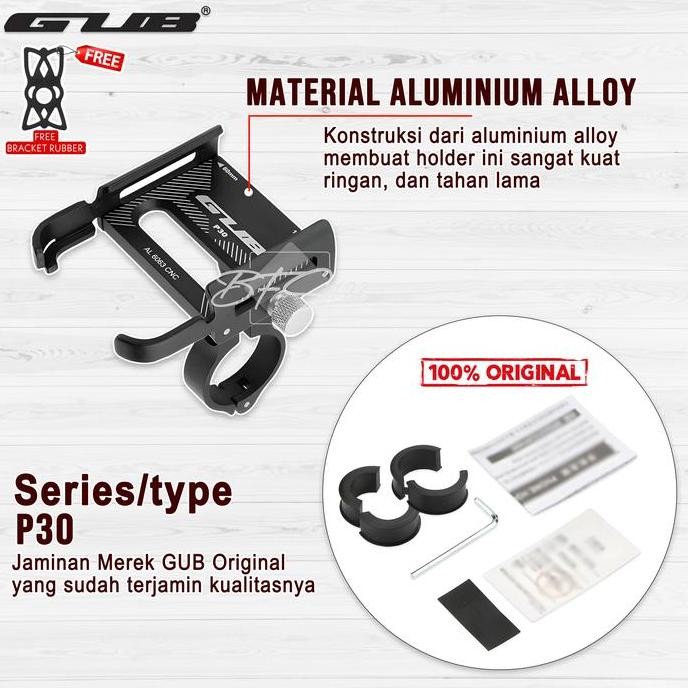ASLI GUB P30 ORIGINAL HOLDER HP MOTOR ALUMINIUM ALLOY PHONE HOLDER MOTOR HOLDER HP MOTOR SPION HOLDE