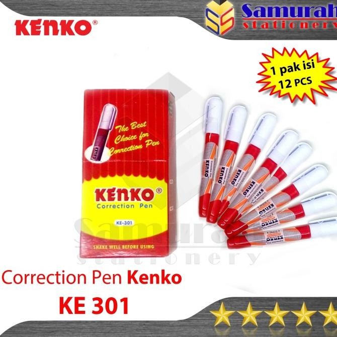 

ASLI CORRECTION PEN KENKO KE-301 (BOX) / TIP-EX CAIR KE 301 / TIPE X FLUID