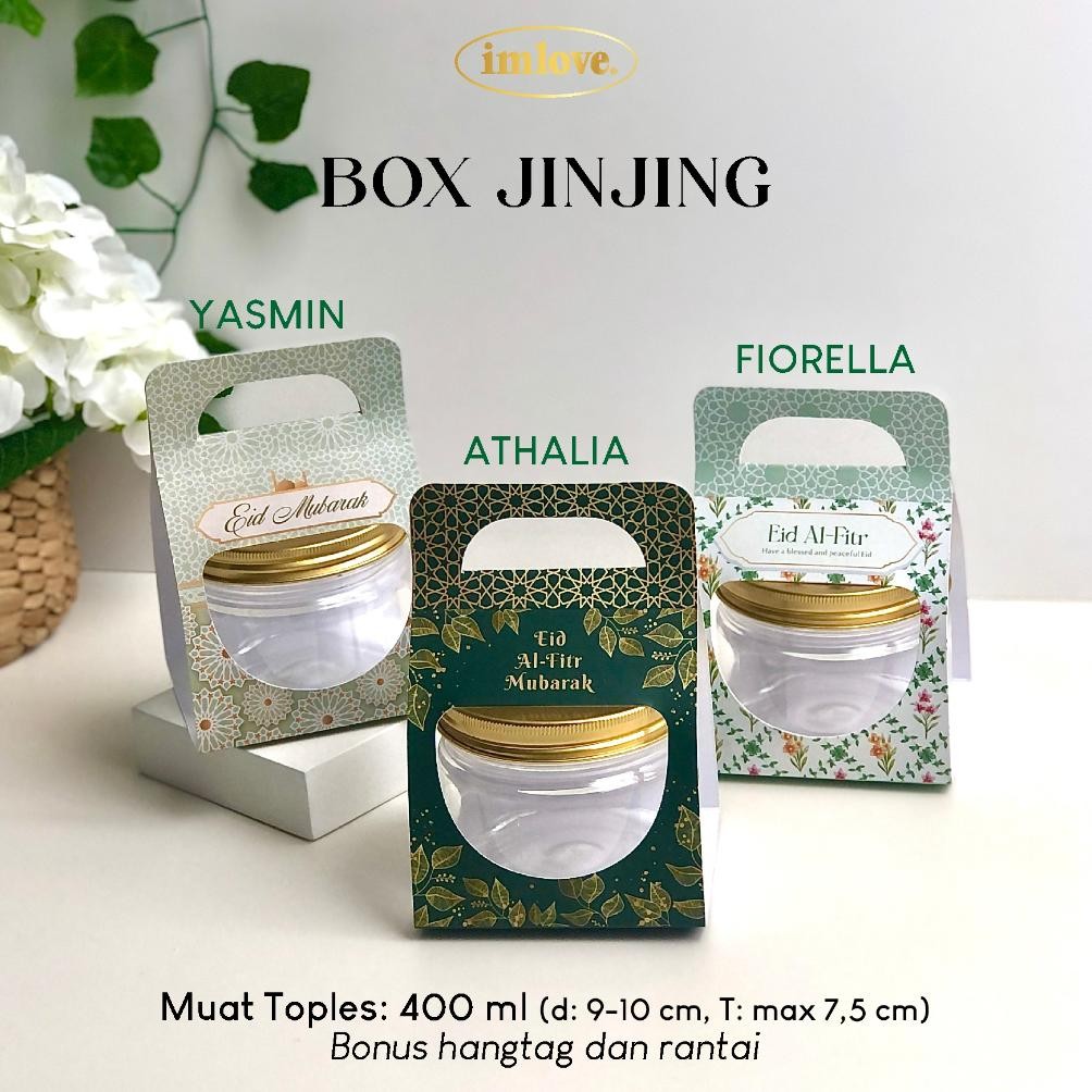 

[10 SET] Box Jar 400 ml Box Jinjing Idul Fitri Lebaran Eid Mubarak Toples Tabung Kue Kering Hampers Souvenir