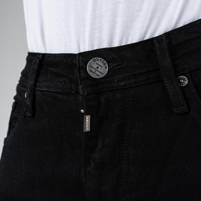 Murah Oxygen Denim 702 Prime B Skinny Jeans Stretch - Black (2012)