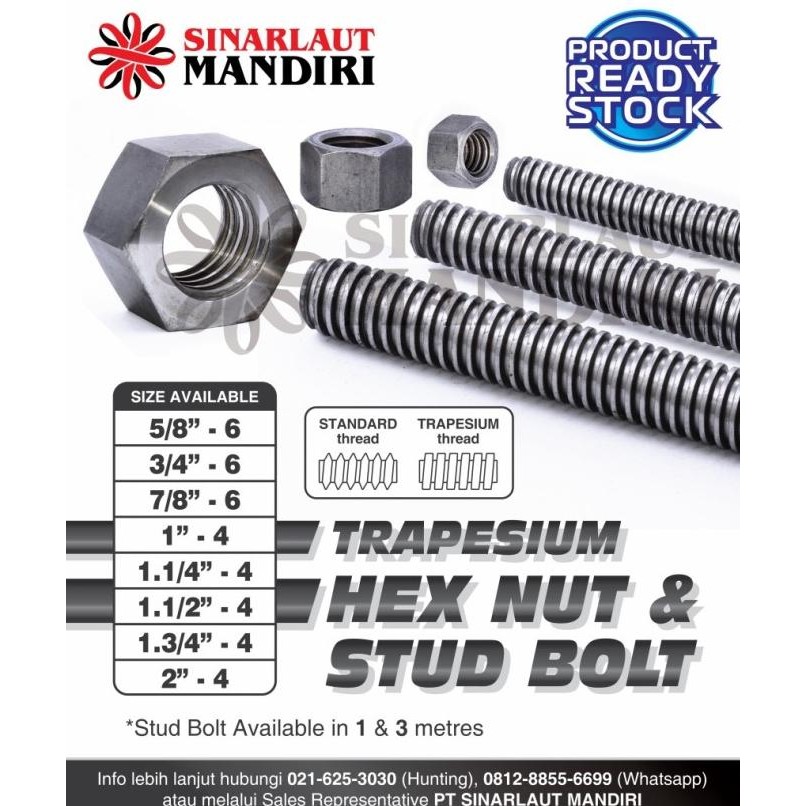 Promo Asdrat Trapesium / Long Drat Kotak / As Drat Trapesium (3M) 1.3/4"